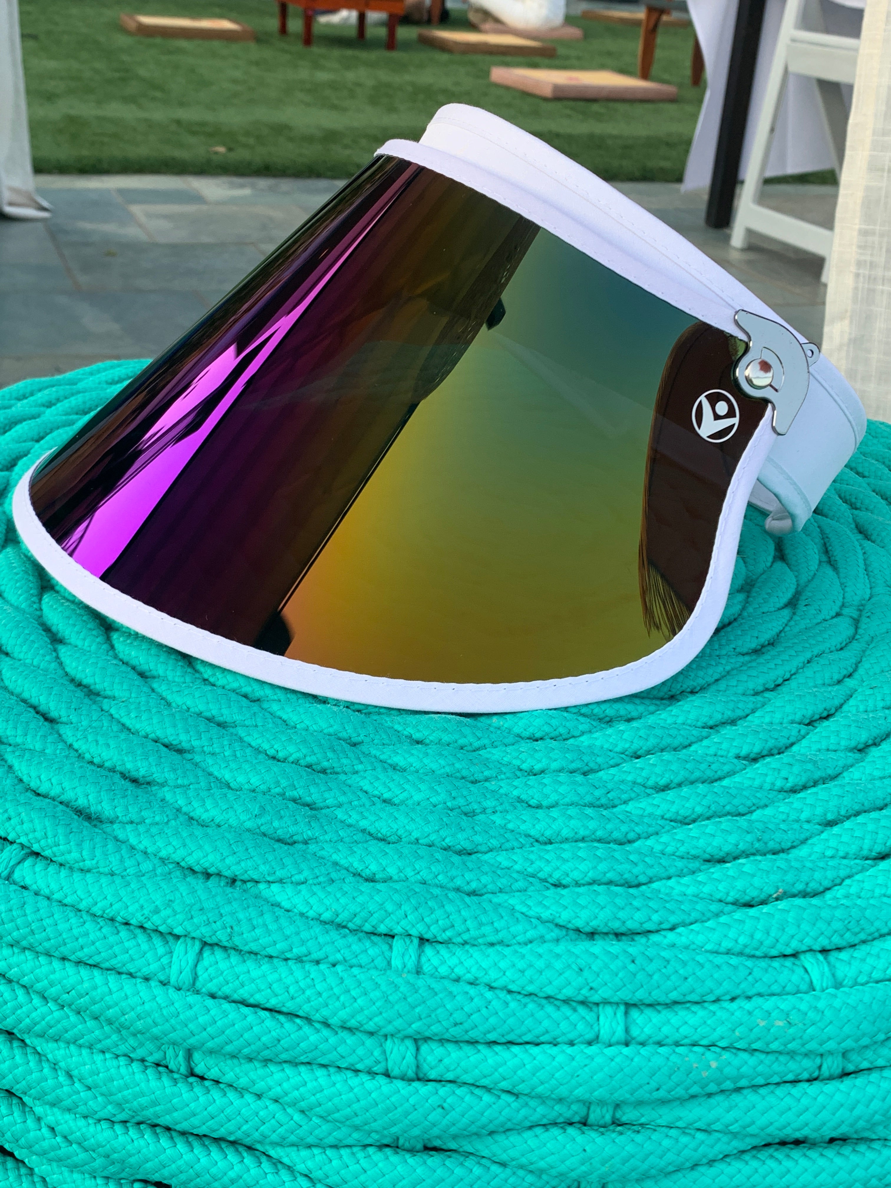 Iris' Rainbow Comfort Strap Extended" White Band